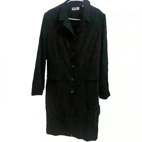 Lord & Taylor Black Longline Jacket Size 12 - Picture 1 of 5